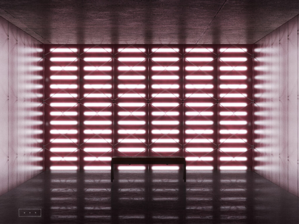 backlight wall, exhibition space