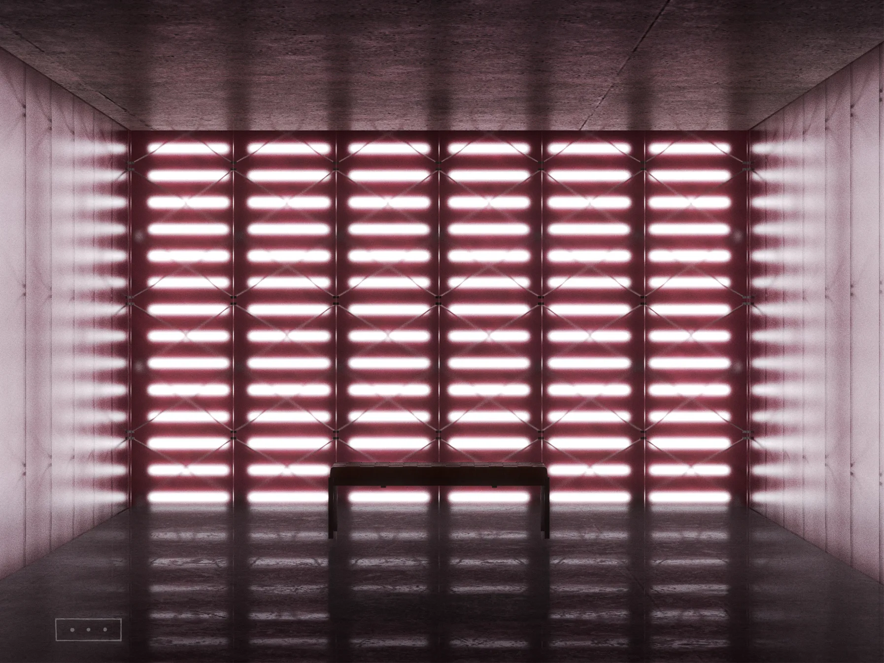 backlight wall, exhibition space